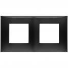 VIMAR - 09664.04 cover plate - 2+2 horizontal/vertical installation modules black color NEVE UP