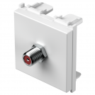TEM - KM24PW Socket SAT individual 0db 2M, color White gloss, Modul