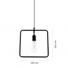 2R - Пендел 5106 D1/E 230V 40W E27 320x320 SKU 05419 (1)