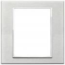 VIMAR - 21668.02 - Plate 8(4+4)M aluminium Next grey