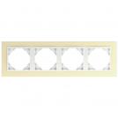 EFAPEL - FOUR GANG FRAME GOLD/GREY 90940 TUG LOGUS 90 Animato