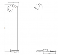 TRIO - Лампион BUDDY – R41721031 1x E27 · max. 25W бял (1)