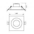 VIVALUX - LED downlight HORN LED 5W WW 3000K VIV004010 (1)