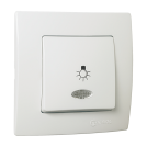 MAKEL - 32001024  Light Switch Illuminated Lilium Natural Kare