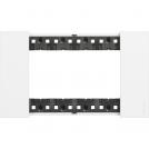 BTICINO - KA4804KW 4 modules Living Now Plate - white - material: tecno polymer - white