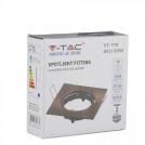 V-TAC - GU10 Fitting Square Movable Bronze SKU: 8582 (4)