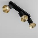 NOVA LUCE - Ceiling spotlight  L:38 W:9.5 H:19 cm.   9011442   LUVIA ⚡ LED MR16/GU10 ⚡ 3x10W ⚡ 100-240V ⚡ IP20 ✴ Gold/Black 