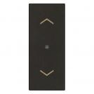 VIMAR - 1P 10AX Button for roller blinds black, lightable - 30196.G