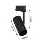 PAULMANN - 95408 ProRail3 rail spot Apol ✴E27 max. 50W dimmable~230V✴Black (4)