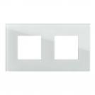 TEM - OG24GLM Frame 2+2M, color White glass, Modul Edge 