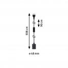 PAULMANN - Пендел  78436   Neordic Tilla  incl. plug⚡E27⚡1 х max. 20W✴Черен (7)