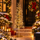 ACA LIGHTING - CLASSIC MICRODOT GOLDEN LED Christmas Tree – 120 cm, 528 LEDs, Warm White, IP44 XLEDTREECLASS120