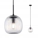 PAULMANN - Пендел    71147  Ruya ⚡E14⚡1 х max. 20W⚡IP44✴Стъкло / Черен мат