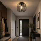VIVALUX - Ceiling light ASTRID ∙ CL967 ∙ 1xE27 ∙ metal+glass ∙ black VIV005287