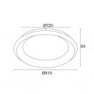 ACA LIGHTING - LED Плафон BR71LEDC81WH / D** (2)