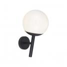 V-TAC - Wall Lamp 1xE27 Matt Black Opal Plastic C Ball Down SKU: 11824