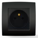 ELMARK - 193211F - FRENCH TYPE SOCKET WITH SCREW ANTHRACITE CITY 
