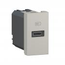 LEGRAND - 077691L Mosaic™ - 1 module USB single port type C Power delivery - 20W - White