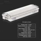 V-TAC - 3W LED Emergency Light With Self Test Button 6400K SKU: 7687 (7)