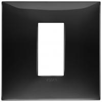 VIMAR - 09661.04 cover plate - 1 centered module black color NEVE UP