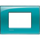 BTICINO - LNA4803VD Square cover plate 3 modules - green deep 