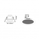 ACA LIGHTING - LED SPOT VERA540SWN IP65 WHITE SQUARE  5W 4000K 230V AC 410lm 120° Ra80 (1)