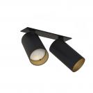 NOWODVORSKI -  Шина за вграждане 7690 MONO SURFACE II BLACK/GOLD • GU10  2 х 10 W  • IP20
