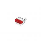WAGO - 2273-204 Compact splicing connector 450V, 24A, 2.5mm2 red (1)