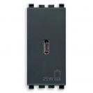 VIMAR - 20292.C.25 - C USB розетка 25W 1M Сив EIKON