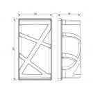 VIVALUX - Waterproof wall lighting fixture MAUI 1 x E27 BW IP44 VIV004380 (1)