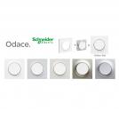 SCHNEIDER ELECTRIC - S520806 Odace - Touch - cover frame - 3 gangs H/V71 - white & white border (1)