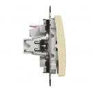 SCHNEIDER ELECTRIC - SDD180105 Sedna Design & Elements - Double One Way switch - 10AX 250V without frame birch (2)