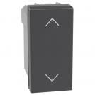 BTICINO - Shutter button 1M color Graphite Light Now YD4037N