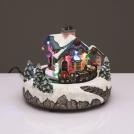ACA LIGHTING - LED MULTIC. VILLAGE HOUSE TRAIN MOVEM. MUSIC ADAPT:4.5V (NOT INCL) BATT:3XAA (NOT INCL) 18*18*15cm X0345