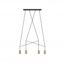 NOWODVORSKI - Пендел 7957 IMBRIA SOLID BRASS IV listwa • GU10 4x10W only LED • IP20