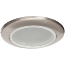 ULTRALUX - FBMGU10SN NEW Ceiling downlight frame, round, GU10, fixed, satin nickel, metal, IP44