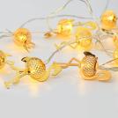 ACA LIGHTING - METAL STRING LIGHTS (FLAMINGO) 10 LED STRING LIGHTS WITH BATTERIES (2xΑΑ) WARM WHITE IP20 TRANSPARENT CABLE FLAMINGO10WW2A