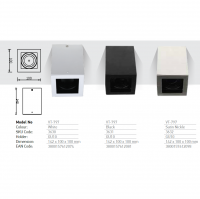 V-TAC - SKU: 3631 VT-797 GU10 FITTING BLACK SQUARE (2)