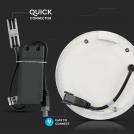 V-TAC - 24W LED Panel Premium SAMSUNG Chip Round 3000K SKU: 724 (4)