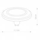 NOWODVORSKI - LED LENS BLACK Крушка ES111 9W 30° 3000K GU10 черна 9343  (1)