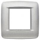 VIMAR - 20672.N13 - Round plate 2M Bright matt silver