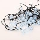 ACA LIGHTING - 30 CW SOLAR LEDS, PLASTIC BALLS, STRING LIGHTS, BAT., SOLAR, FLASH, BLACK WIRE, IP44, 4.35m+2m X043024232