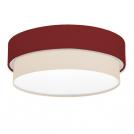 COUP LIGHT - Плафон ф390 CAKE 3хЕ27 3х40W плат / метал,  червен / бежов  3935-29-3E27