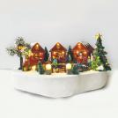 ACA LIGHTING - LED WW DECOR MULTICOLOR VILLAGE+ROTATION SKATING+MUSIC 4.5V (ADAPT) / 3ΑΑ (BAT) 35Χ24.5Χ18CM X0313