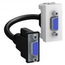 SCHNEIDER ELECTRIC - MGU3.432.18 Unica - data socket - 1 socket - HD15 - Female - white