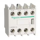 SCHNEIDER ELECTRIC - Auxiliary contact block TeSys D 4NO screw clamp terminals LADN40