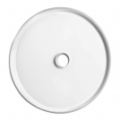 THPG - Единична рамка бяло стъкло 82mm Ø Duroplast Bakelite 100608