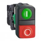 SCHNEIDER ELECTRIC - Double-headed push button green I | red 0 1NO-1NC Ø22mm XB5 XB5AL73415