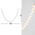 NOVA LUCE - Димируем пендел Д:116, В:81 см. 9186955 PERLA ⚡ LED 48W ⚡ 4031Lm ⚡ 3000K ⚡ 220-240V ⚡ IP20 ✴ Златист метал/Опалово стъкло (1)