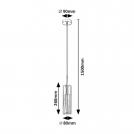 RABALUX - Пендел KALEVI мат-черен 72047 GU10 1X MAX 50W (6)